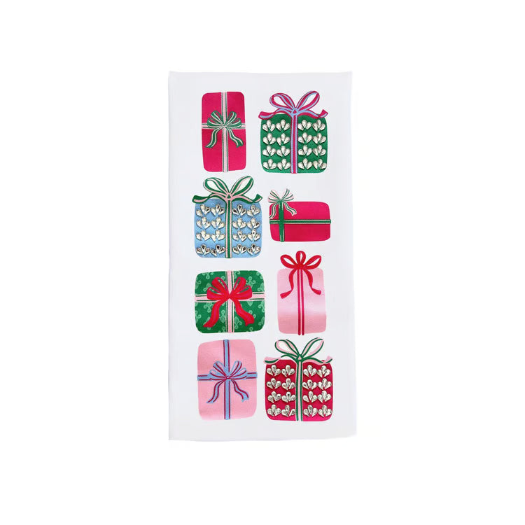 Tea Towel Wrapped In Cheer