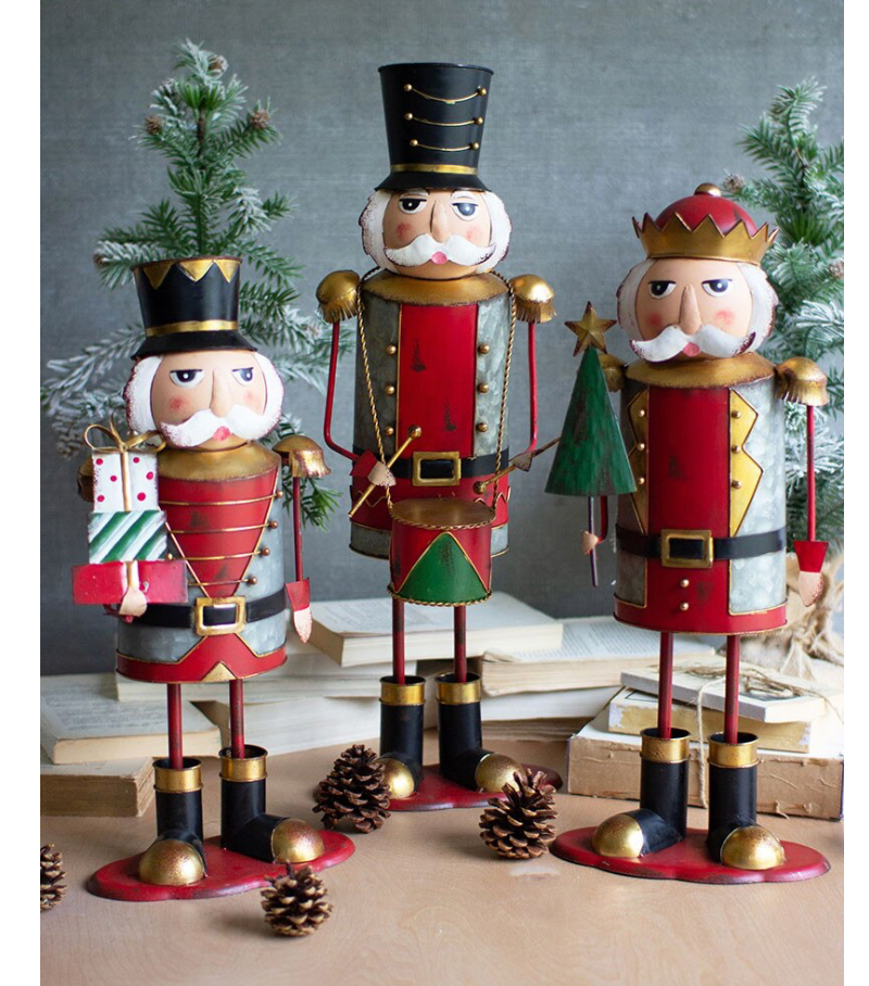 Painted Metal Nutcrackers