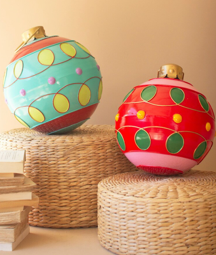 Lg. Colorful Christmas Ornaments