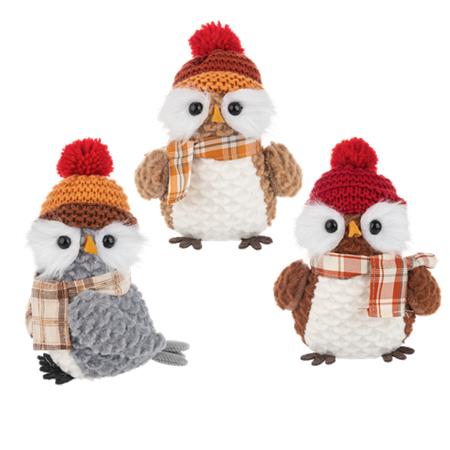 Stuffed Owl Figurine