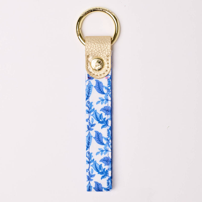 Skinny Porcelain Vines Key Fob
