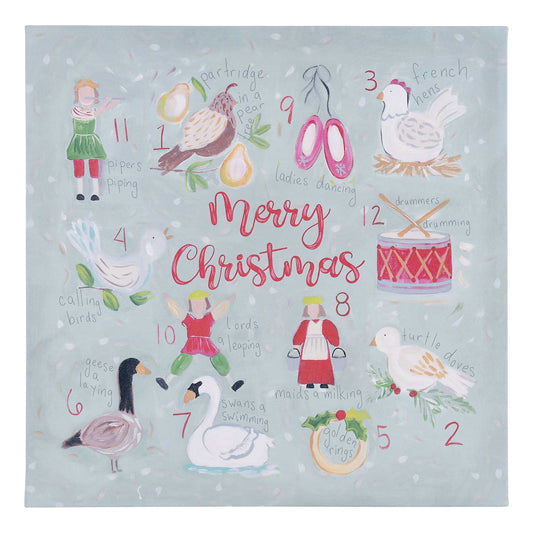 12 Days of Christmas Canvas