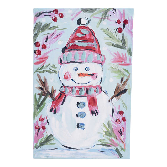 Merry Snowman Canvas