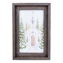 Christmas Church Canvas