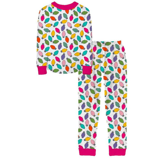 Kids Holiday Lights Pajama Set