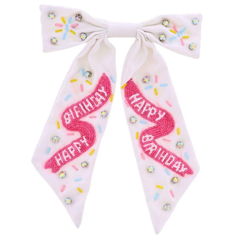 Happy Birthday Satin Bow