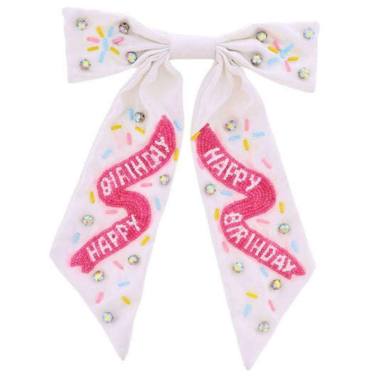 Happy Birthday Satin Bow