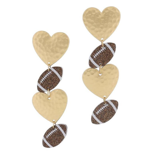 Football / Star Earrings