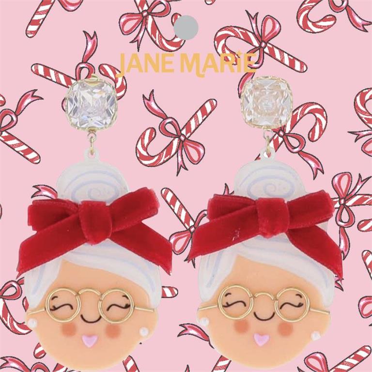 Mrs. Claus Earrings