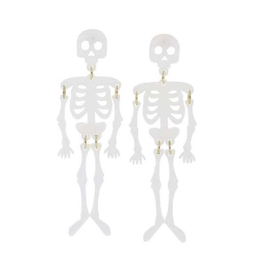 Glow in the Dark Skeleton Earrings