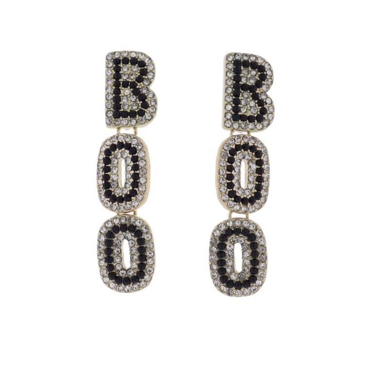 "Boo" Crystal Earrings