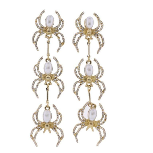 Descending Spiders Earrings