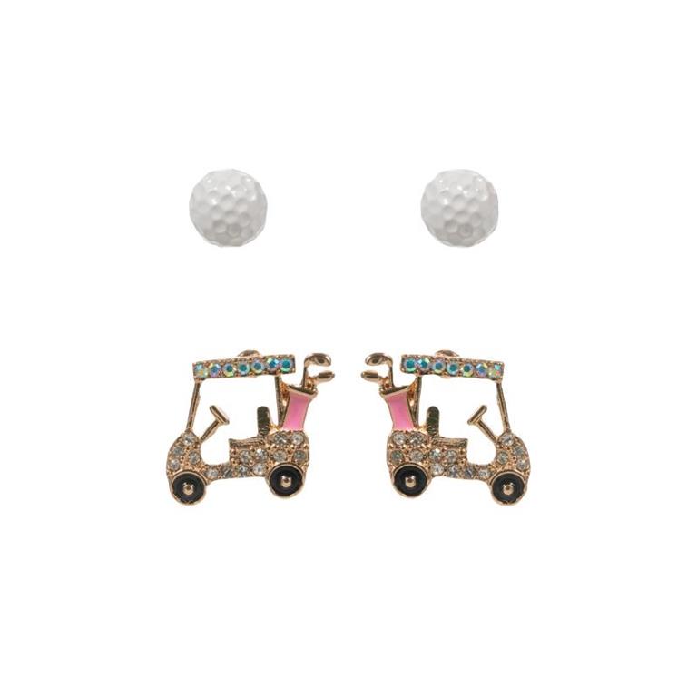 Golf Earrings- Set of 2
