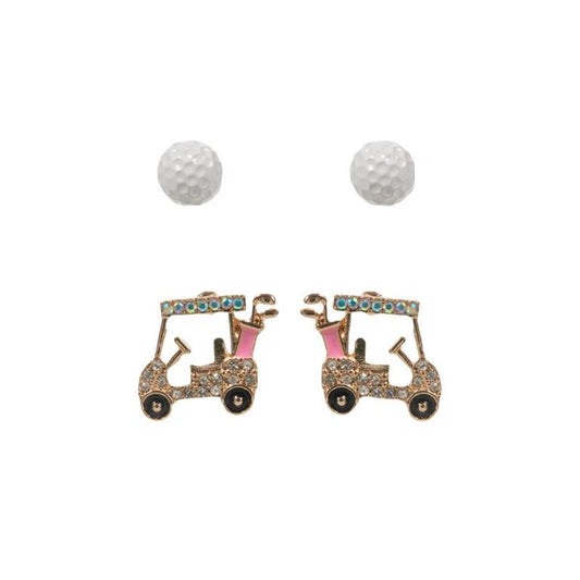 Golf Earrings- Set of 2
