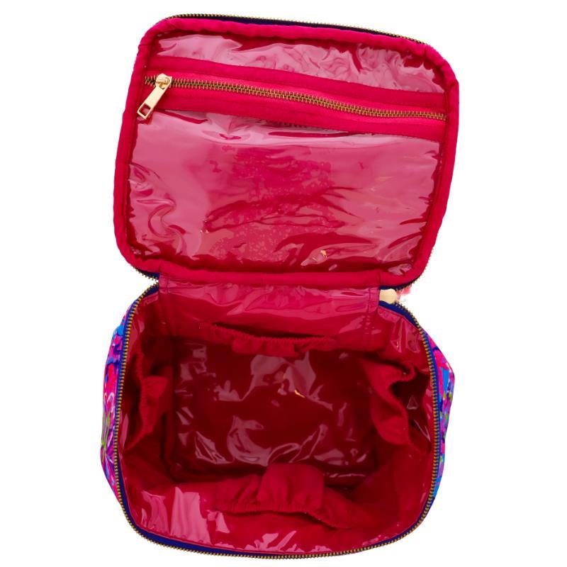 Daring Floral Cube Zipper Pouch