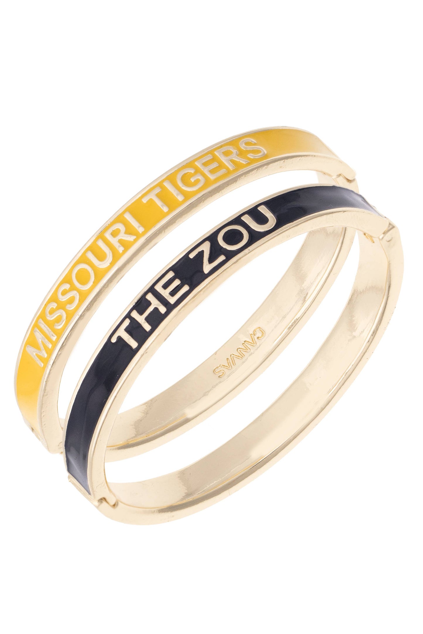 Missouri Tigers Skinny Enamel Hinge Bangle