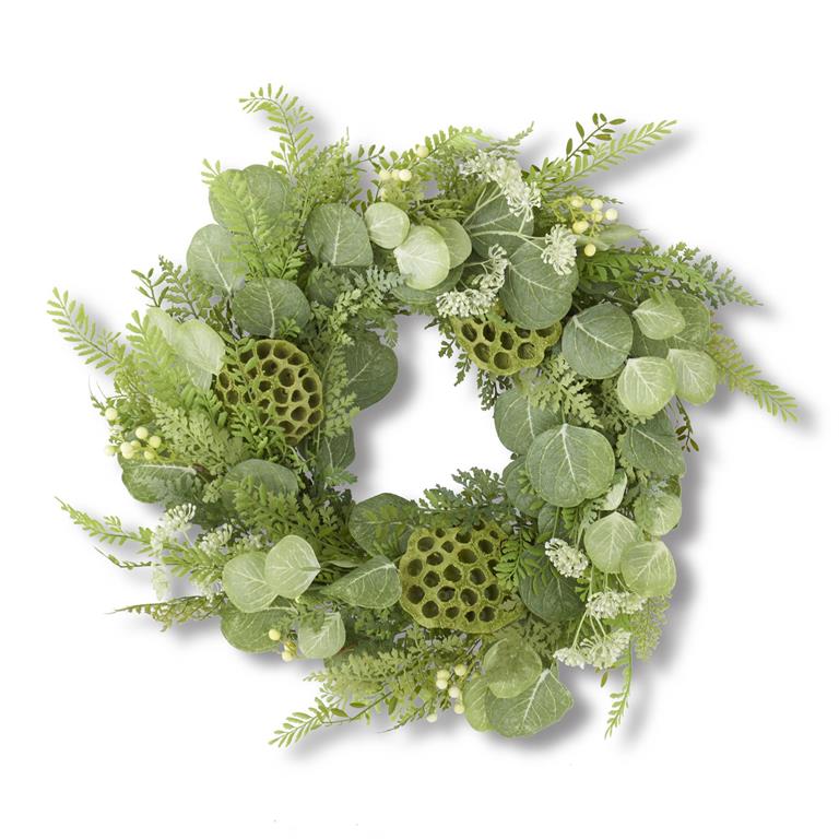 Eucalyptus & Lotus Wreath