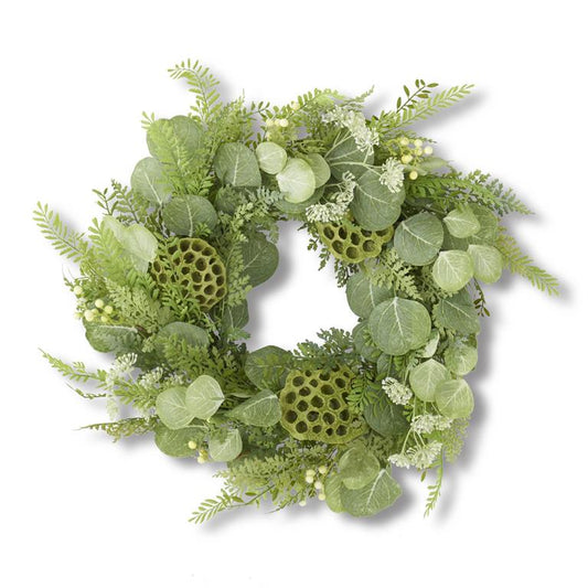 Eucalyptus & Lotus Wreath