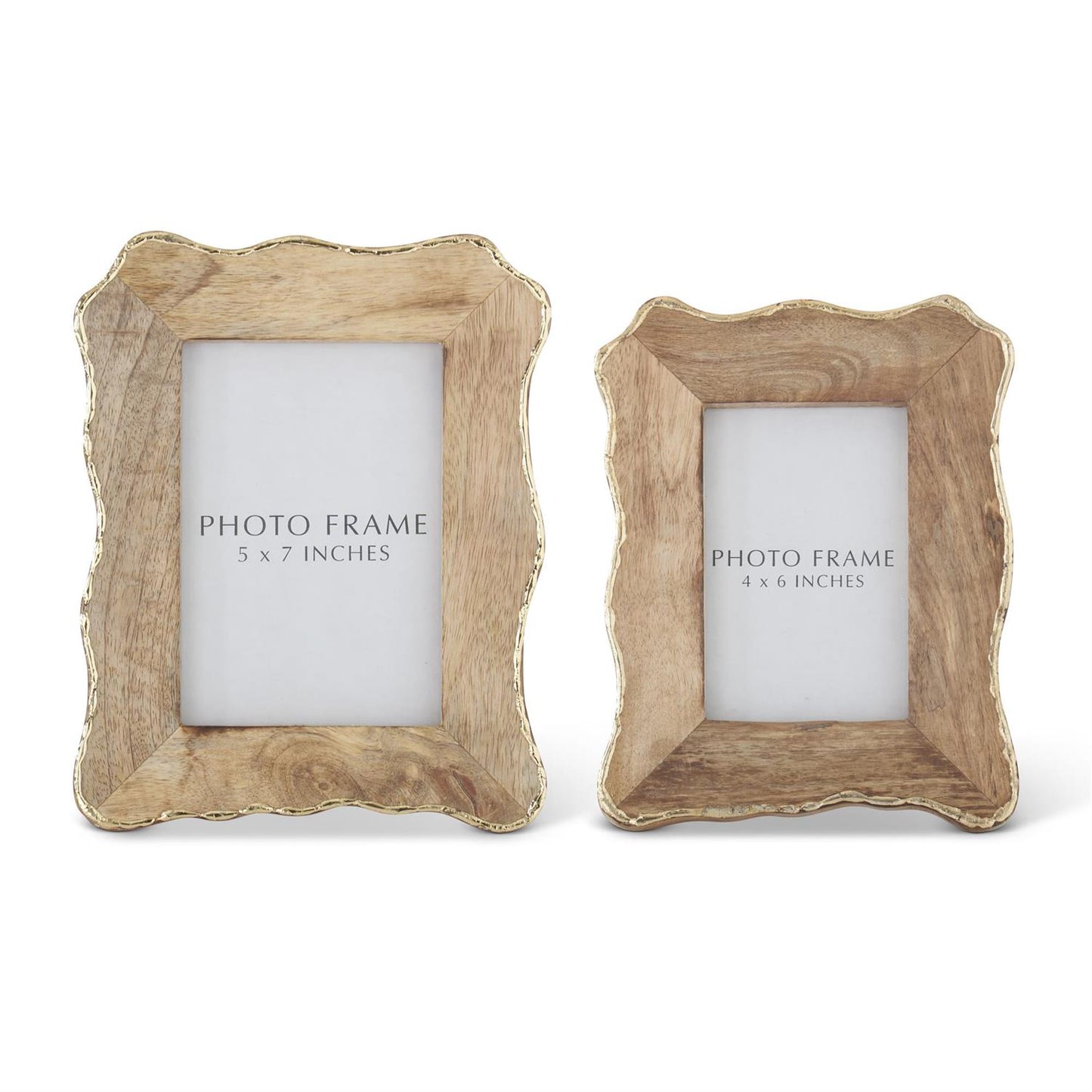 Scalloped Mango Wood Frame