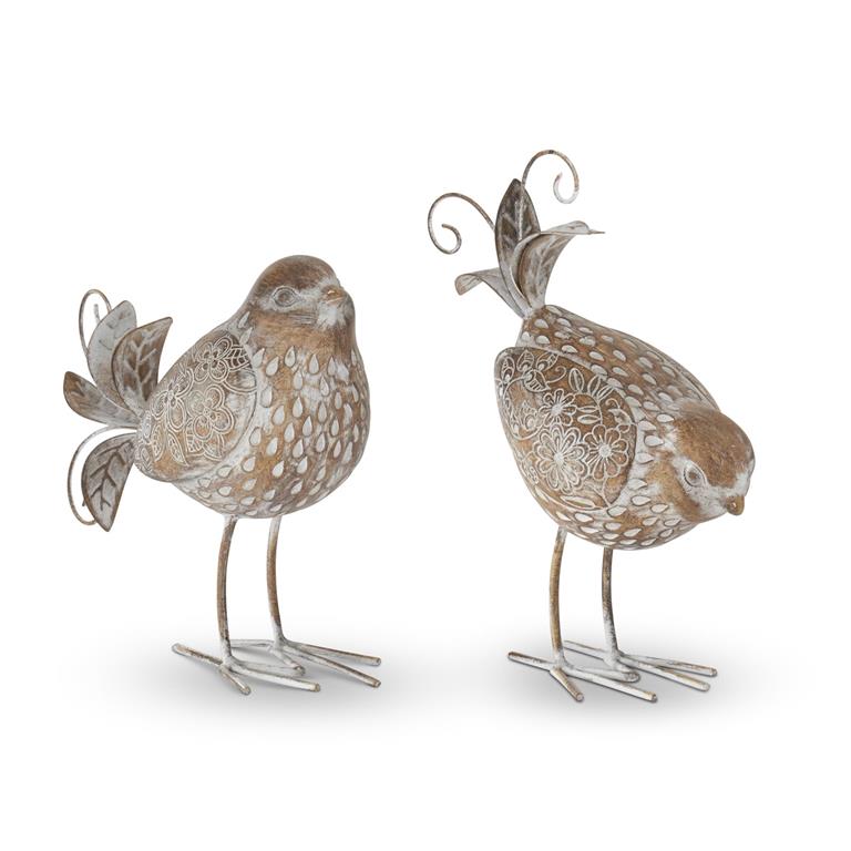 7.25" Floral Wing Bird