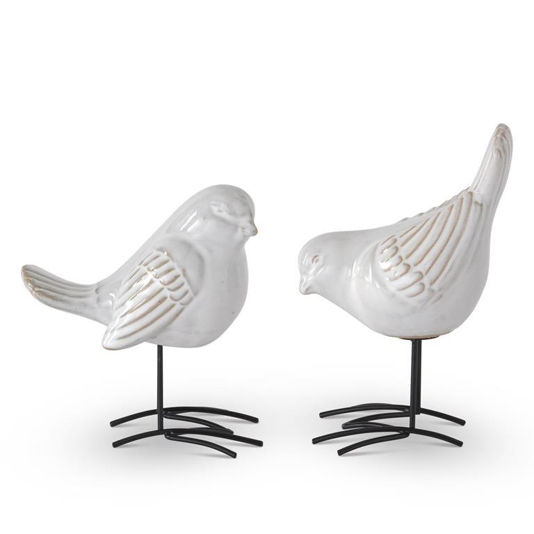 White Ceramic Bird