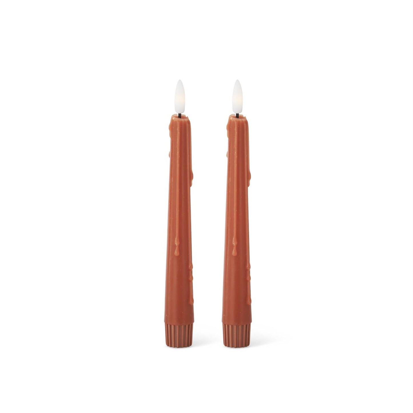 s/2 Rust LED Drip Candles