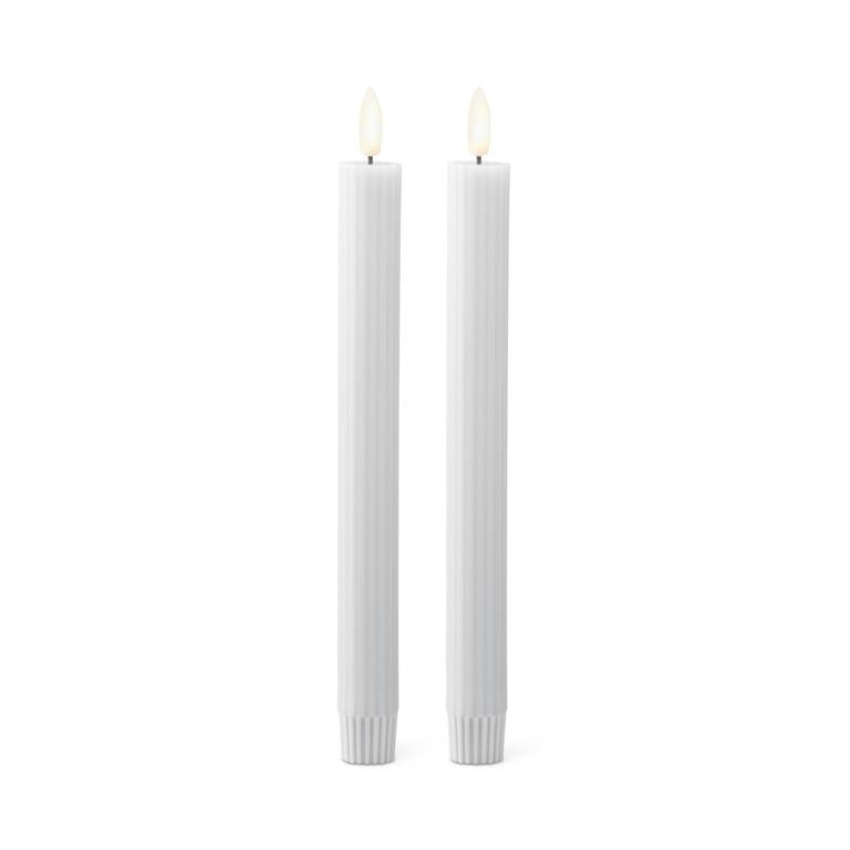 White LED Taper Candles