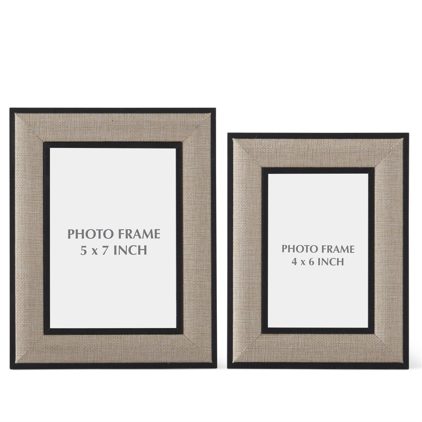 Black Wood & Linen Frame