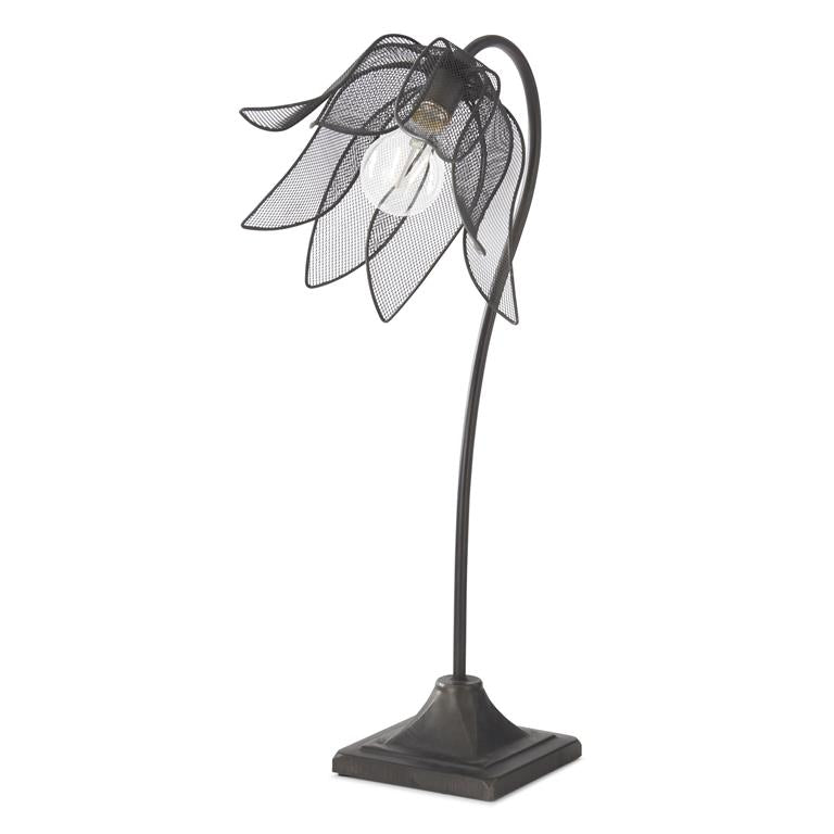 22" Black Tulip Lamp