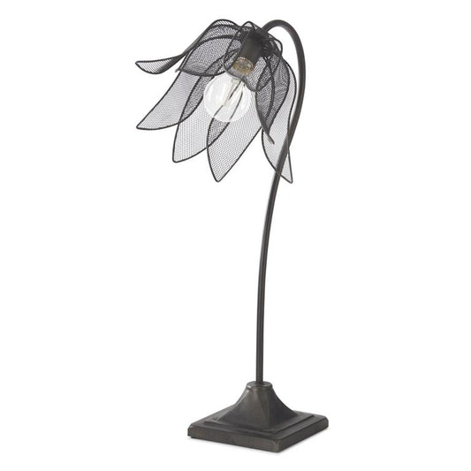 22" Black Tulip Lamp