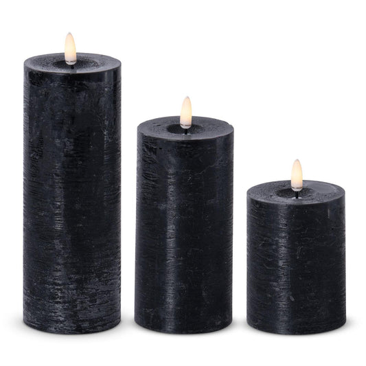 Black LED Candle 3"D