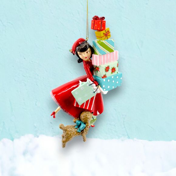 Shopping Girl Ornament