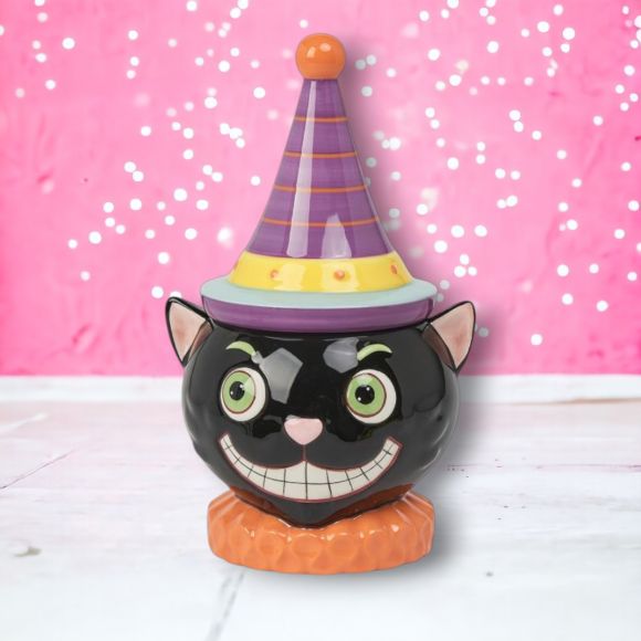 Cat Candy Jar w/ Lid
