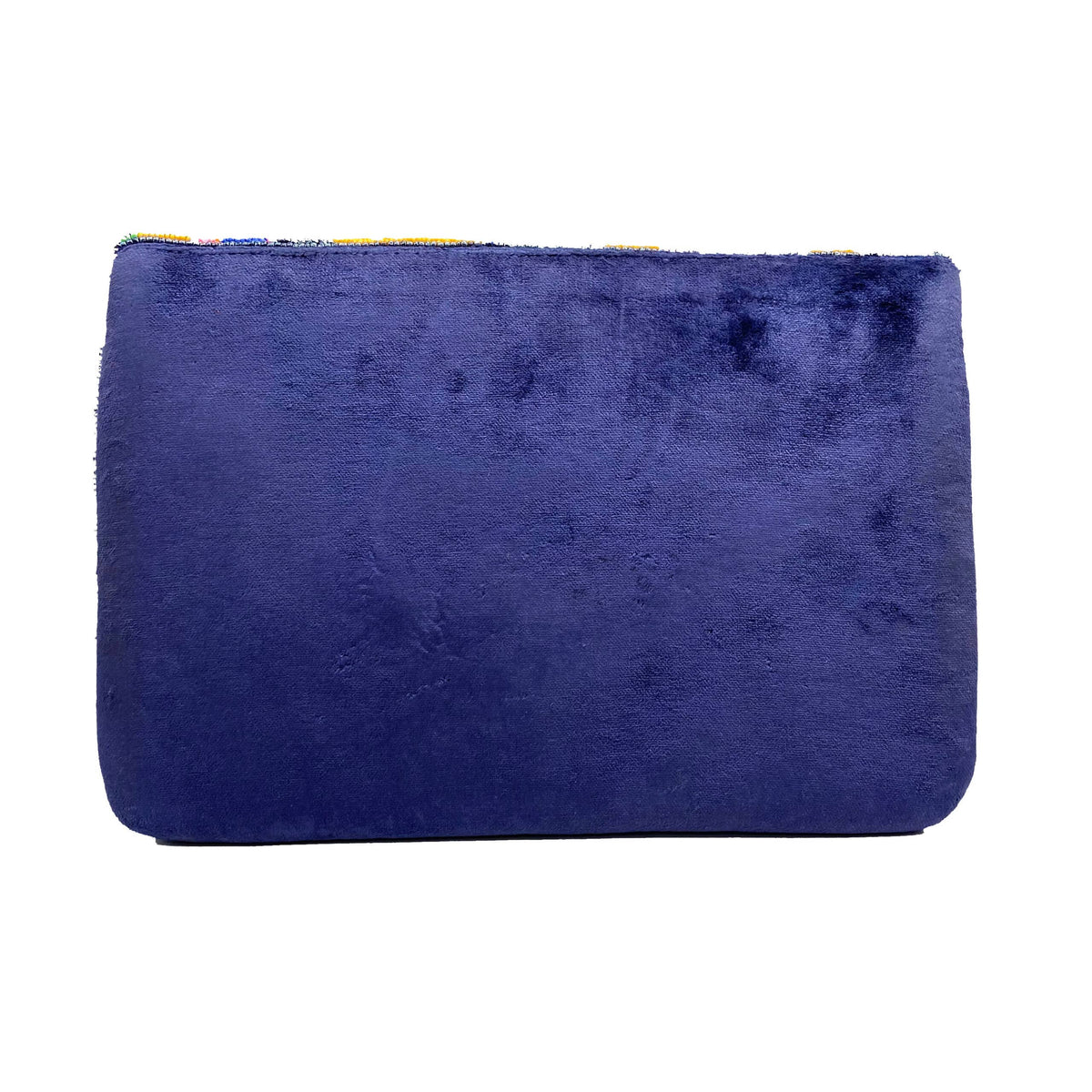 Multi-Color Spring Florals Velvet Beaded Clutch