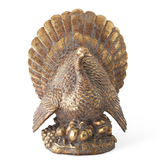 11.5" Antique Gold Turkey