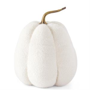 11" Fuzzy Knit White Gourd