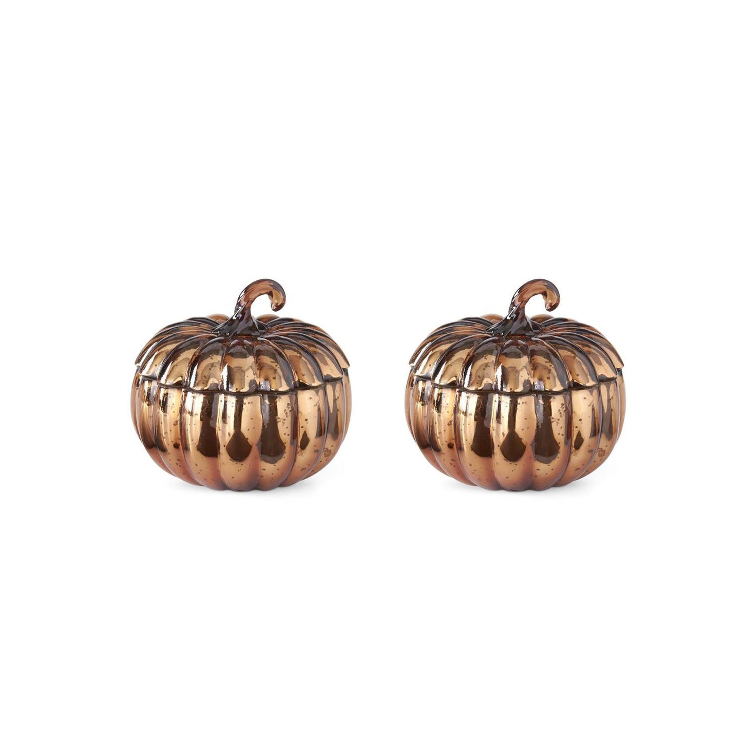 Medium Brown Mercury Pumpkin Candle