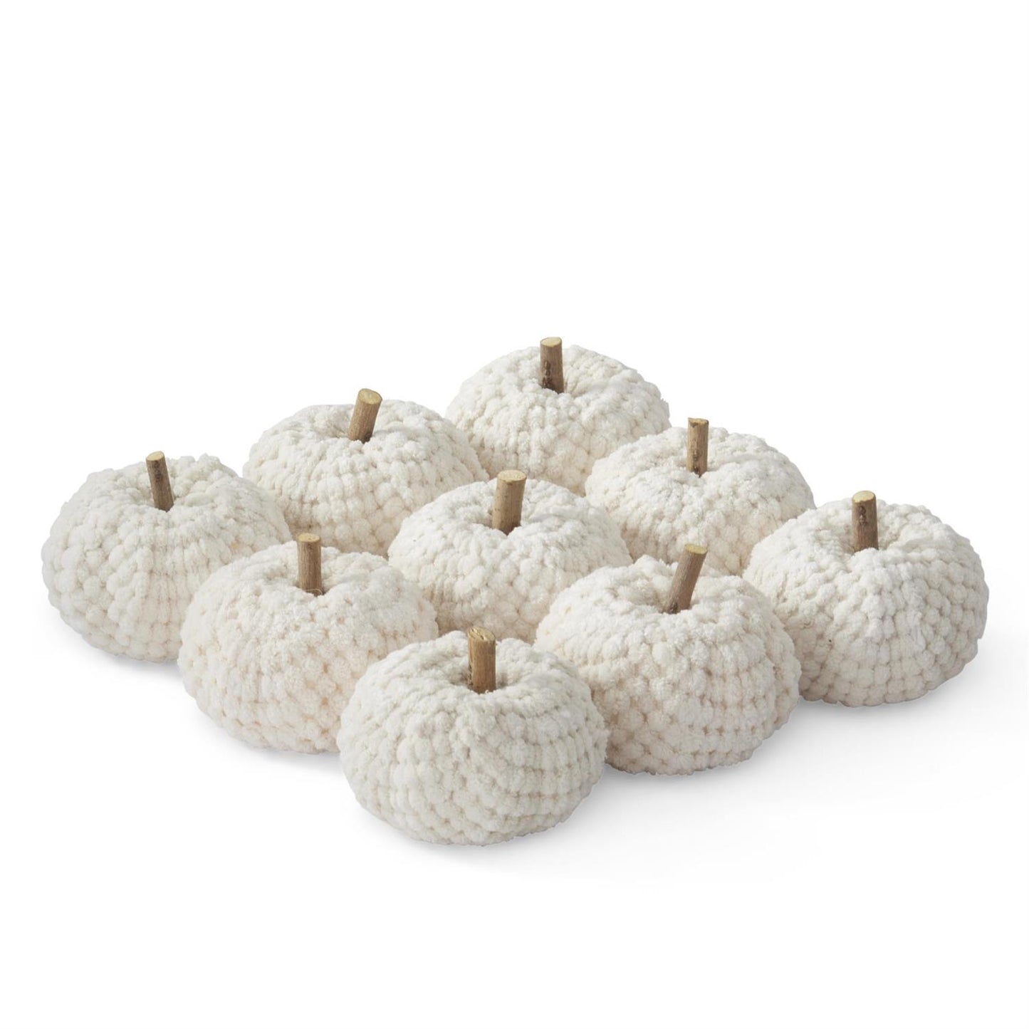 2.5" Cream Velvet Pumpkin