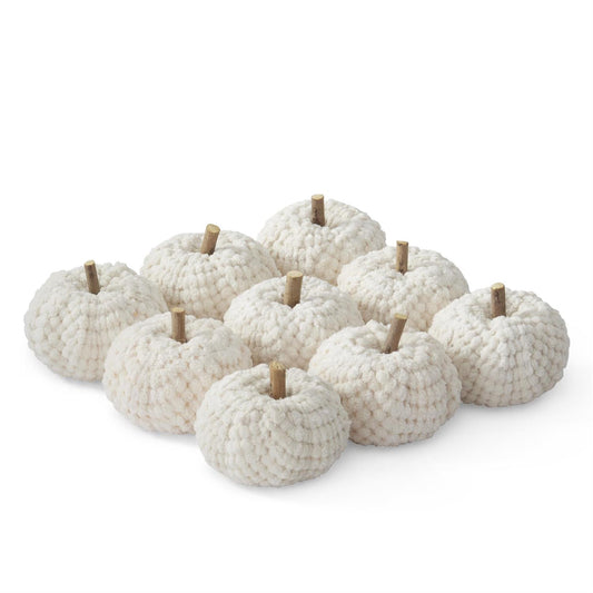 2.5" Cream Velvet Pumpkin