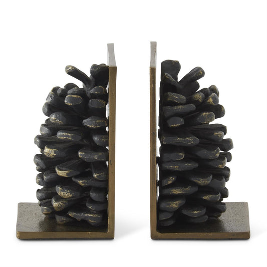 5.5" Pinecone Bookends