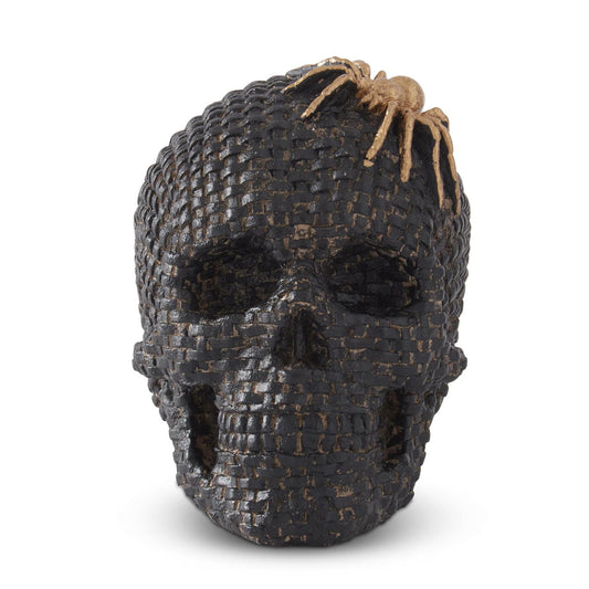 6.75" Black Woven Skull