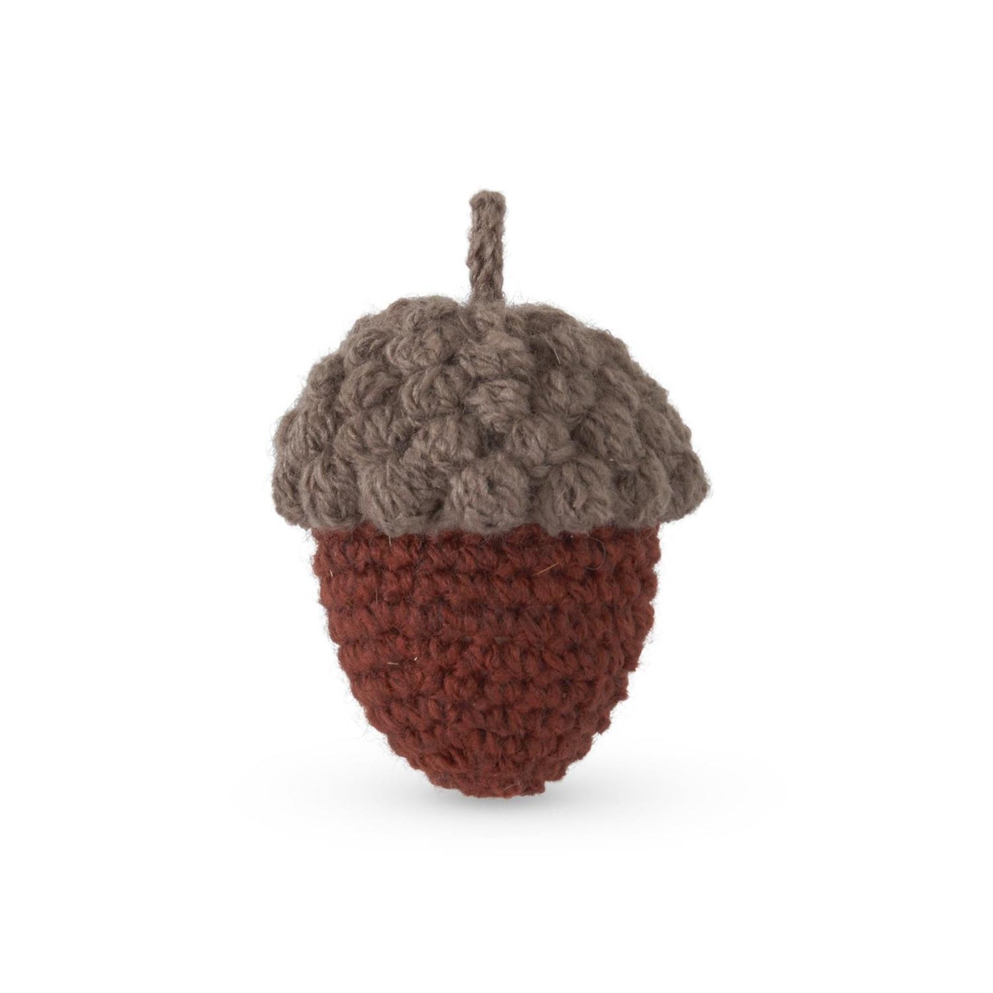 3.5" Rust Knit Acorn