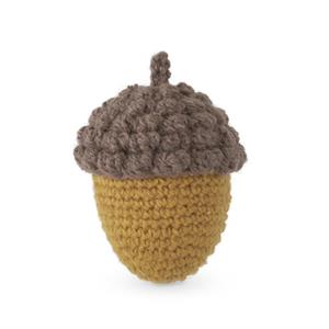 4.25" Yellow Knit Acorn