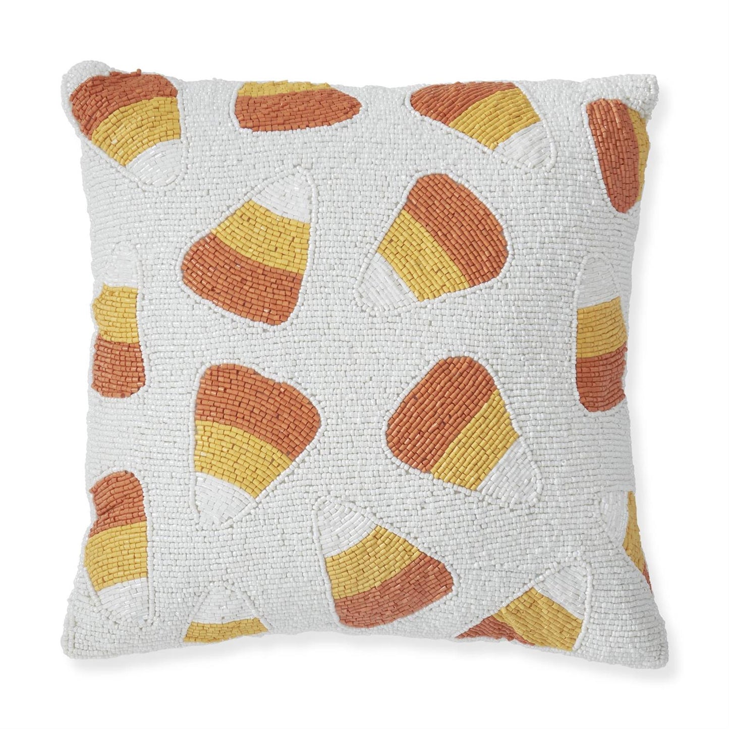 Beaded Candy Corn Pillow