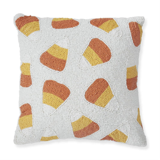 Beaded Candy Corn Pillow