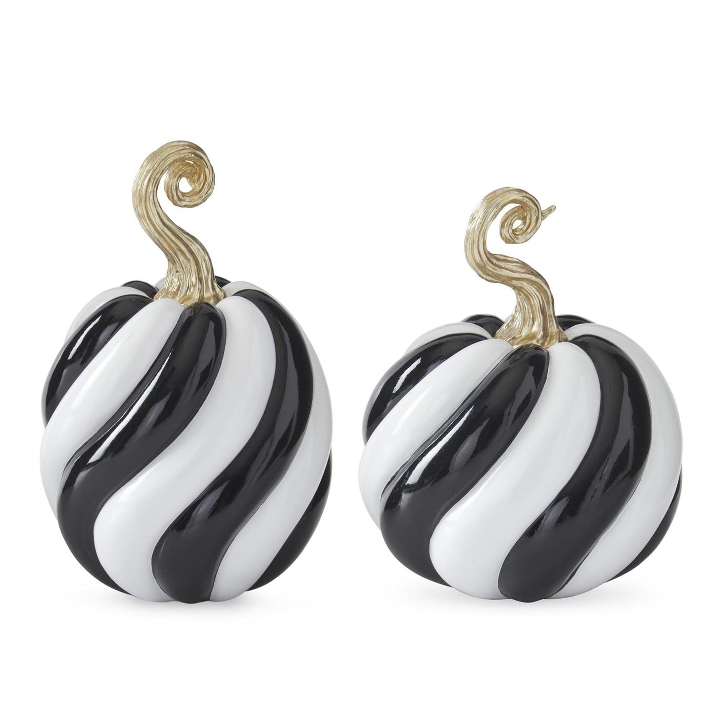 Black & White Spiral Pumpkin