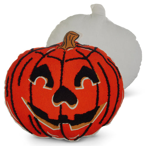 12" Jack O Lantern Cut Out Pillow