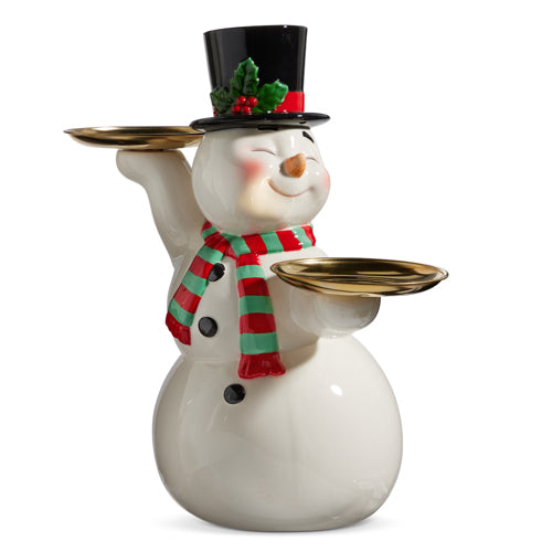 16" Retro Snowman Cake Plate