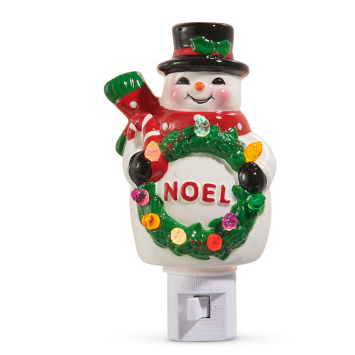 Vintage Snowman Night Light