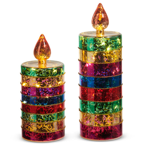 Lighted Glass Candle